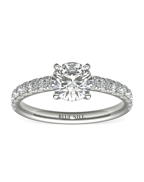 Blue Nile Round Cut Engagement Ring - 1