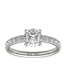 Blue Nile Round Cut Engagement Ring