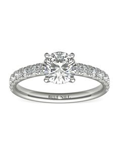 Blue Nile Round Cut Engagement Ring