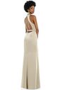 Dessy Group High Neck Backless Maxi Dress with Slim Belt - LB037 Bridesmaid Dress - thumbnail - 1