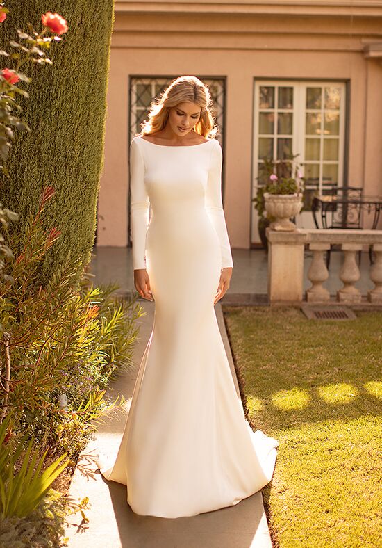 Moonlight Collection J6791 Mermaid and Trumpet Wedding Dress - 1