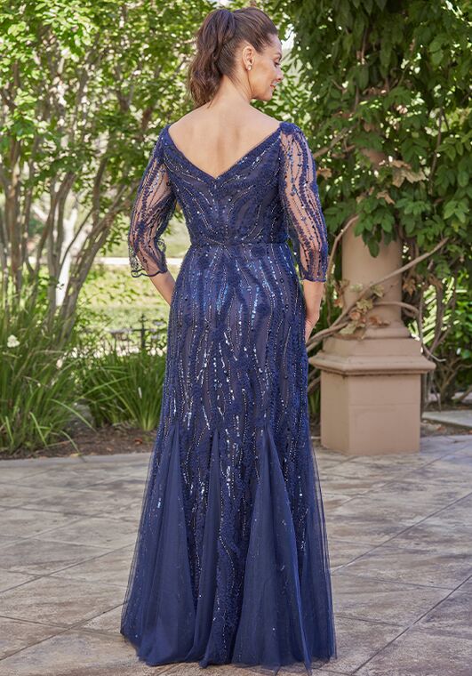 Jade Couture Mother of the Bride by Jasmine K258022 Blue Mother Of The Bride Dress - 3