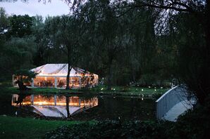 Tented Backyard Greenwich Wedding Reception