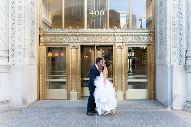 Glamorous Bride and Groom at The Ambassador