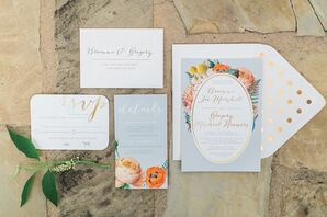 Elegant, Garden-Inspired Invitation Suite