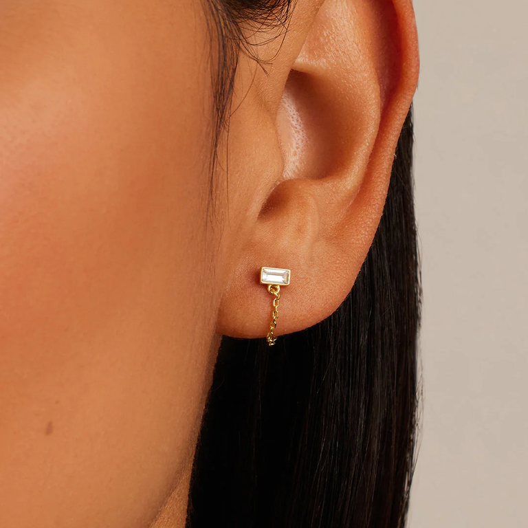 Crystal earrings from Gorjana for your 15th wedding anniversary