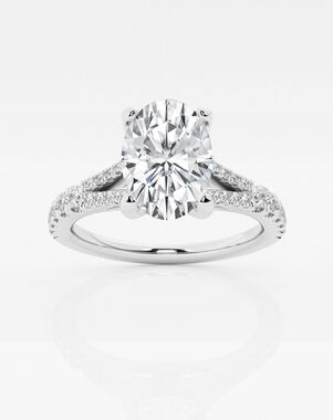 Grown Brilliance Oval Cut Engagement Ring