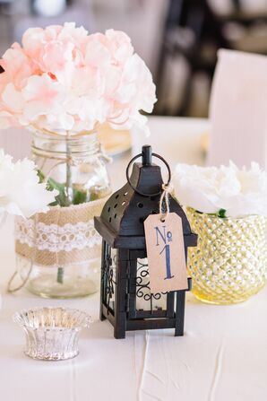 Vintage Lantern Table Numbers