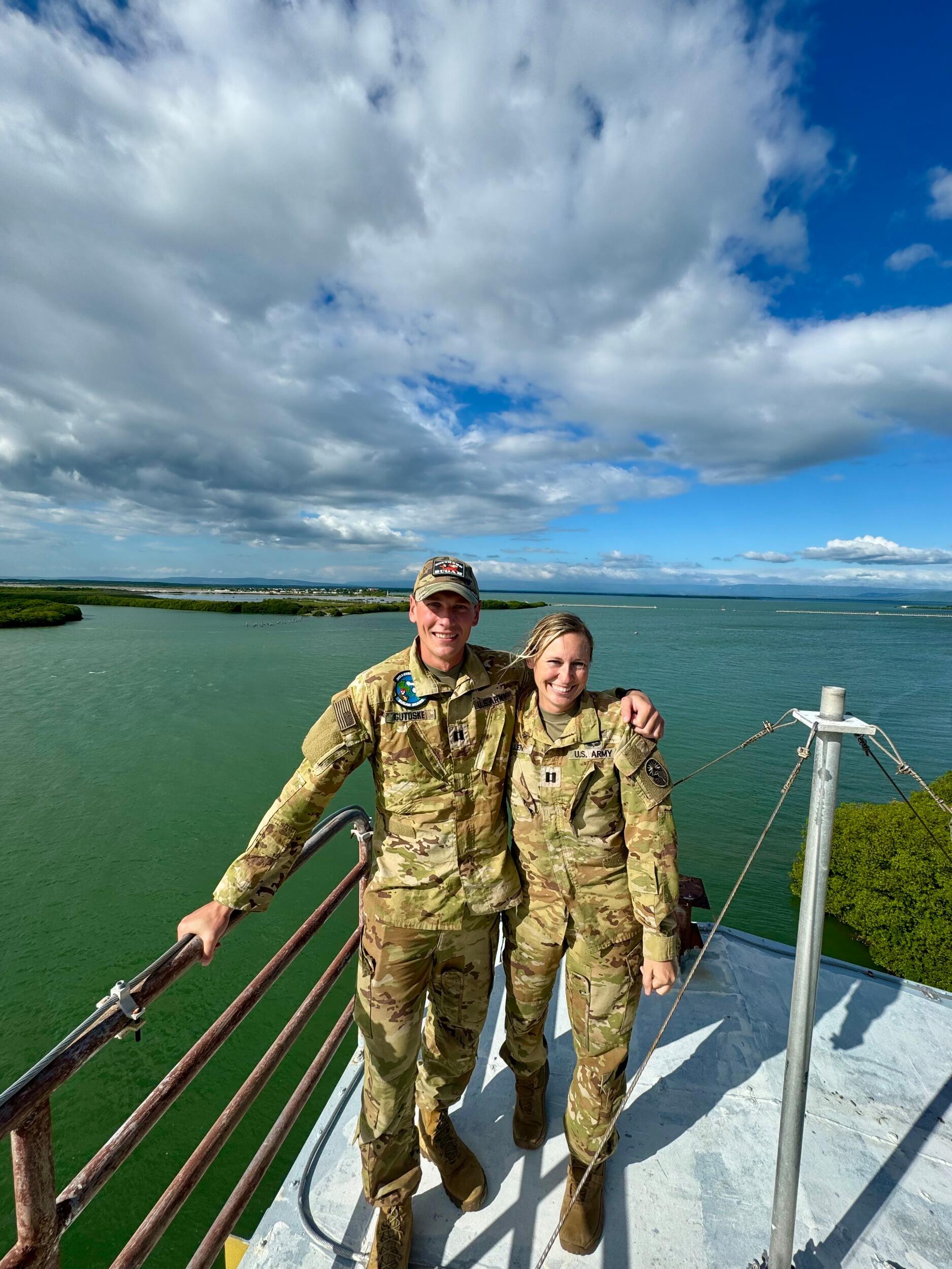 Spending Thanksgiving together in Guantanamo Bay, Cuba (not pictured: the thousands of mosquitoes / crabs / iguanas)