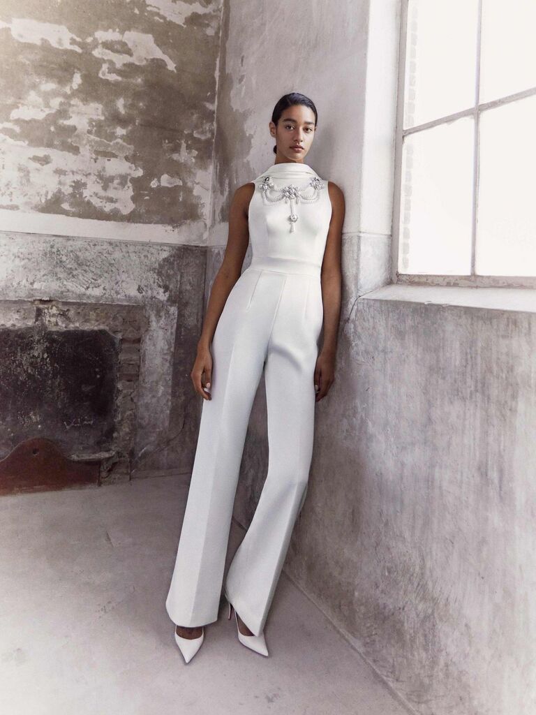 Viktor & Rolf white embellished jumpsuit