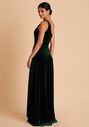 Birdy Grey Kira Dress in Velvet Emerald One Shoulder Bridesmaid Dress - thumbnail - 4