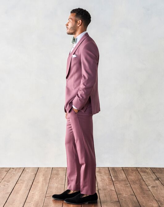 The Black Tux Rose Shawl Collar Tuxedo Pink Tuxedo - 7