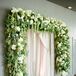 Lush Greenery, Hydrangea and Rose Archway