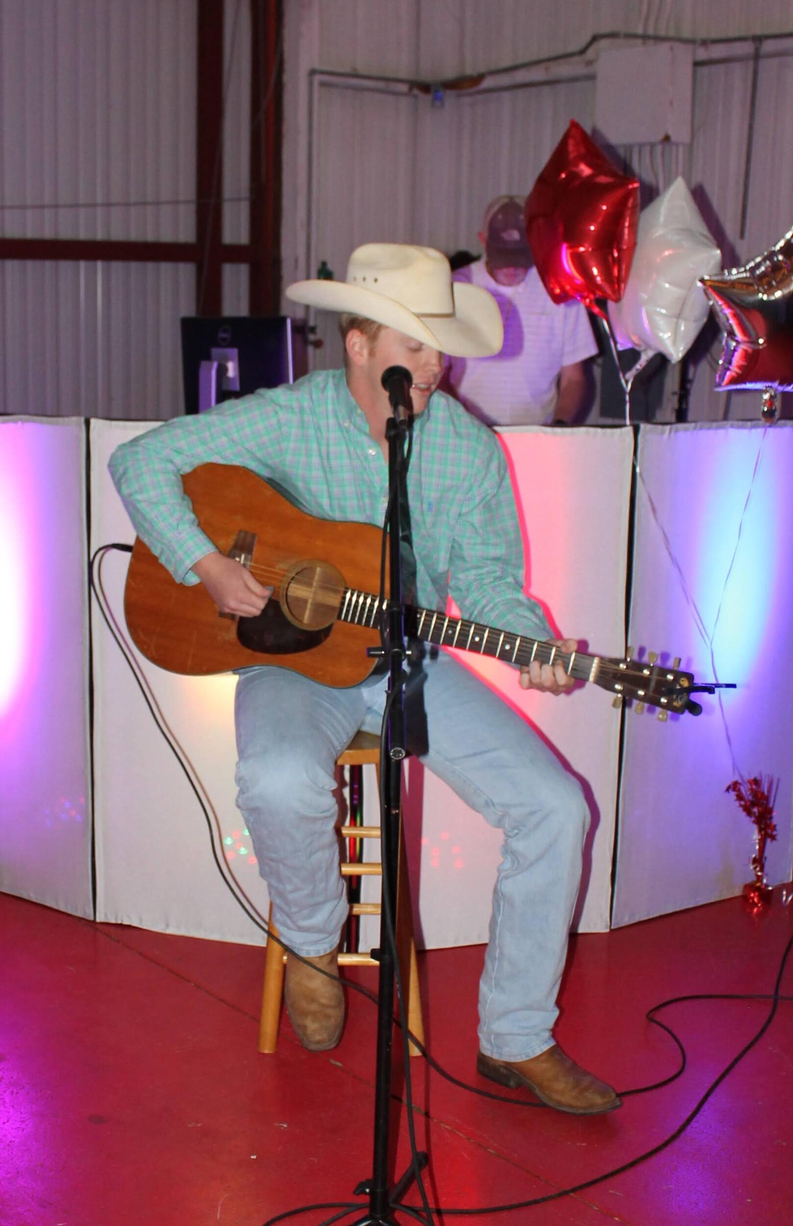 Hank singing at the "Kicker Dance" the night we met
