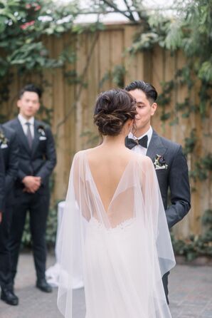 Glam Organza Bridal Cape