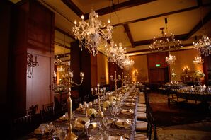 Tall Candelabra Reception Decor