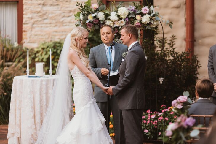 Tiered Lace Mermaid Wedding Dress