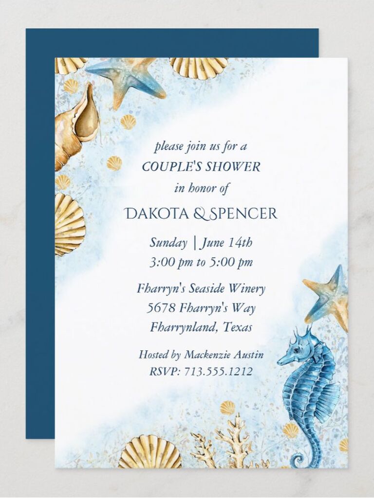 22 Nautical Bridal Shower Invitations for Beach Lovers