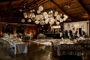 Balloon Installation Above Dance Floor at Cedar Lakes Estate in Port Jervis, New York