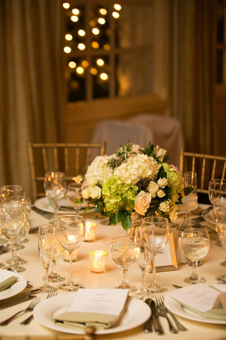 Classic Rose and Hydrangea Centerpieces