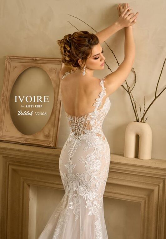 IVOIRE by KITTY CHEN DELILAH, V2308 Fit-and-Flare Wedding Dress - 5