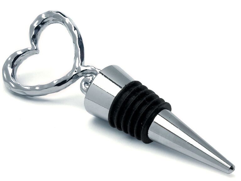 Beautiful heart-shaped wine stopper. 