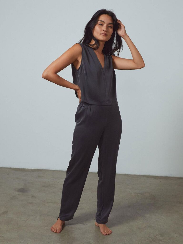 Lunya luxury silk loungewear set gift for mother-in-law birthday, Christmas or Mother's Day