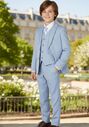 BLACKTIE "Liam" Powder Blue Suit (5-Piece Set) Flower Girl Dress and Ring Bearer Outfit - thumbnail - 1