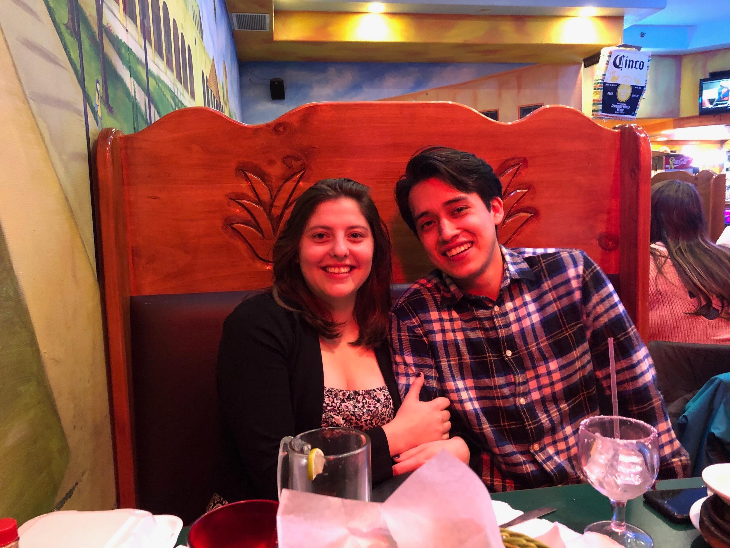 When she still pretended to like Mexican food for me.