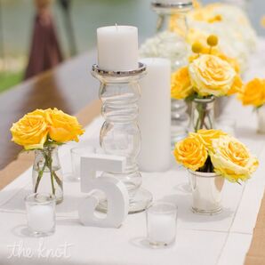 White Table Numbers