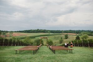 Scenic Outdoor Ceremony in Leesburg, Virginia