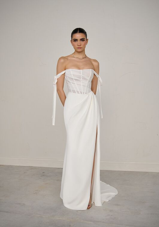 Justin Alexander Signature Cadenza Fit-and-Flare Wedding Dress - 7