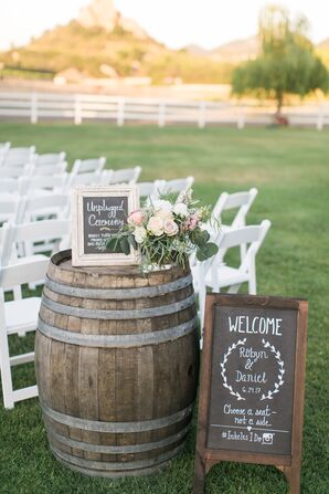 Chalkboard Ceremony Welcome Signs