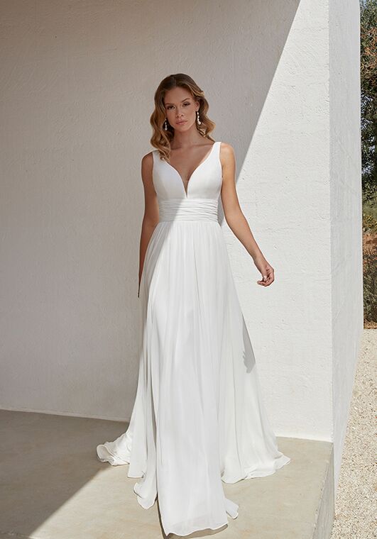 Adore by Justin Alexander Aggie A-Line Wedding Dress - 4