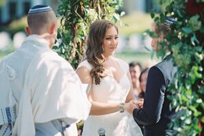 Side-Swept Down Hairstyle with Glam Romantic Waves