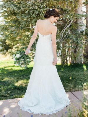 Augusta Jones Strapless Lace Wedding Dress