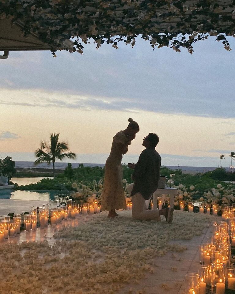 Sofia Richie and Elliot Grainge proposal photo