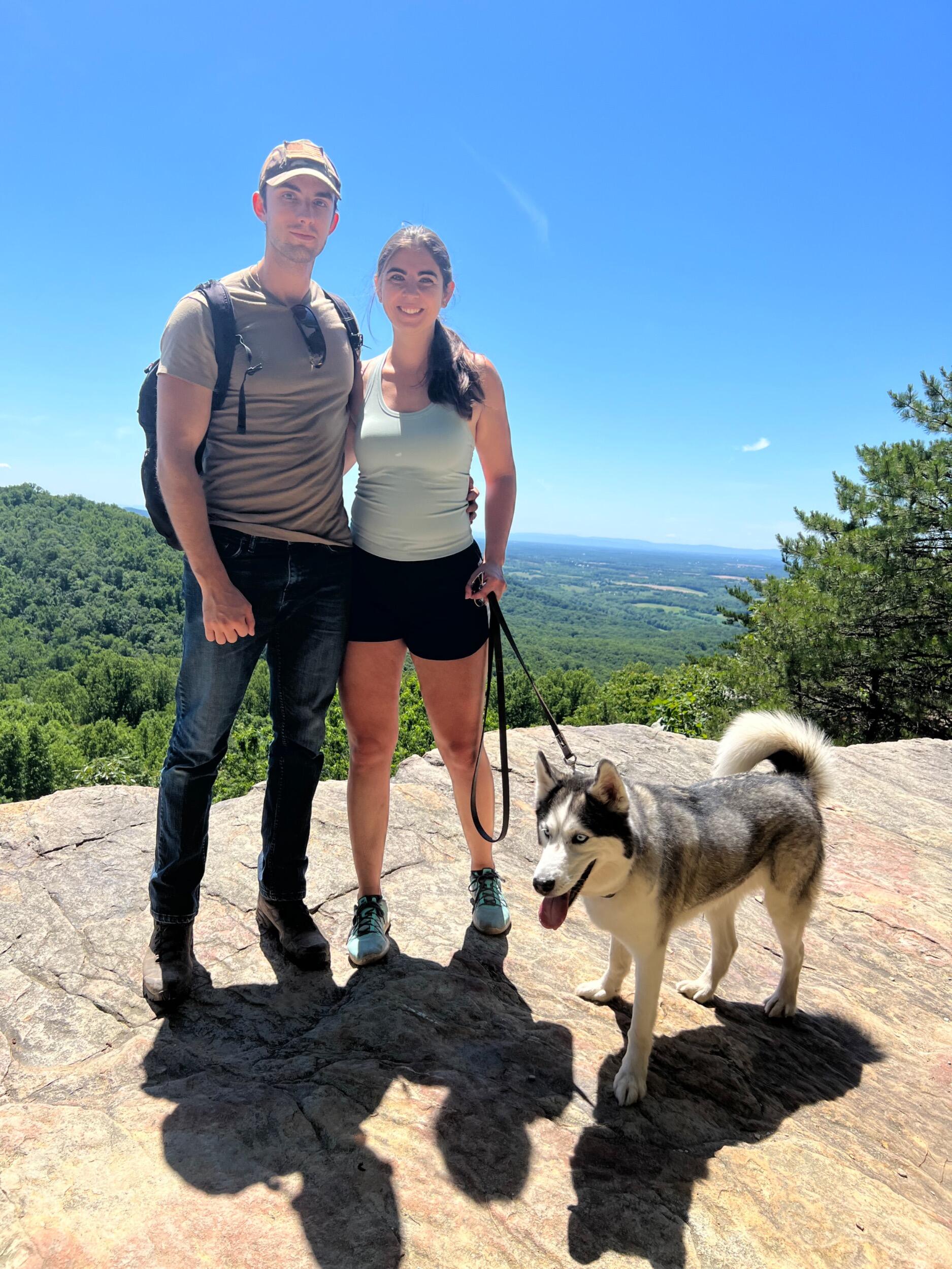 First family hike. Tristan proposed to Brigid here just over two years later