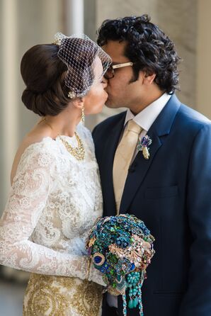 Brooch Bouquet and Boutonierre