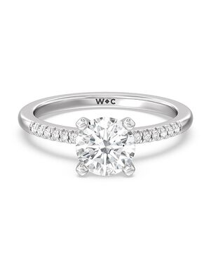 With Clarity Classic Princess, Asscher, Cushion, Emerald, Marquise, Pear, Radiant, Round, Oval Cut Engagement Ring