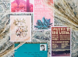 Alyssa Hassell (31 and a landscape architect) and Mikey James (33 and a graphic designer) tag-teamed their eclectic, outdoor celebration decked out in