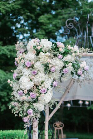 Jewish Chuppah Covered in Lavender Roses