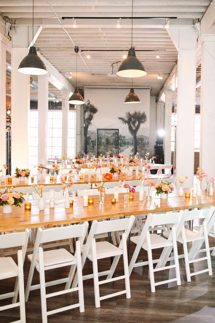 Reception Tables at the Unique Space in Los Angeles, California