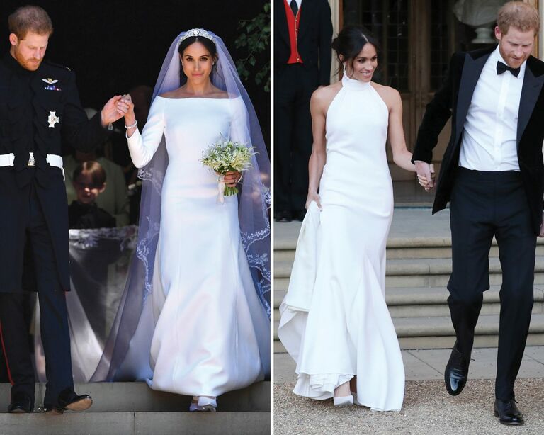 Meghan Markle's wedding dress and reception dress