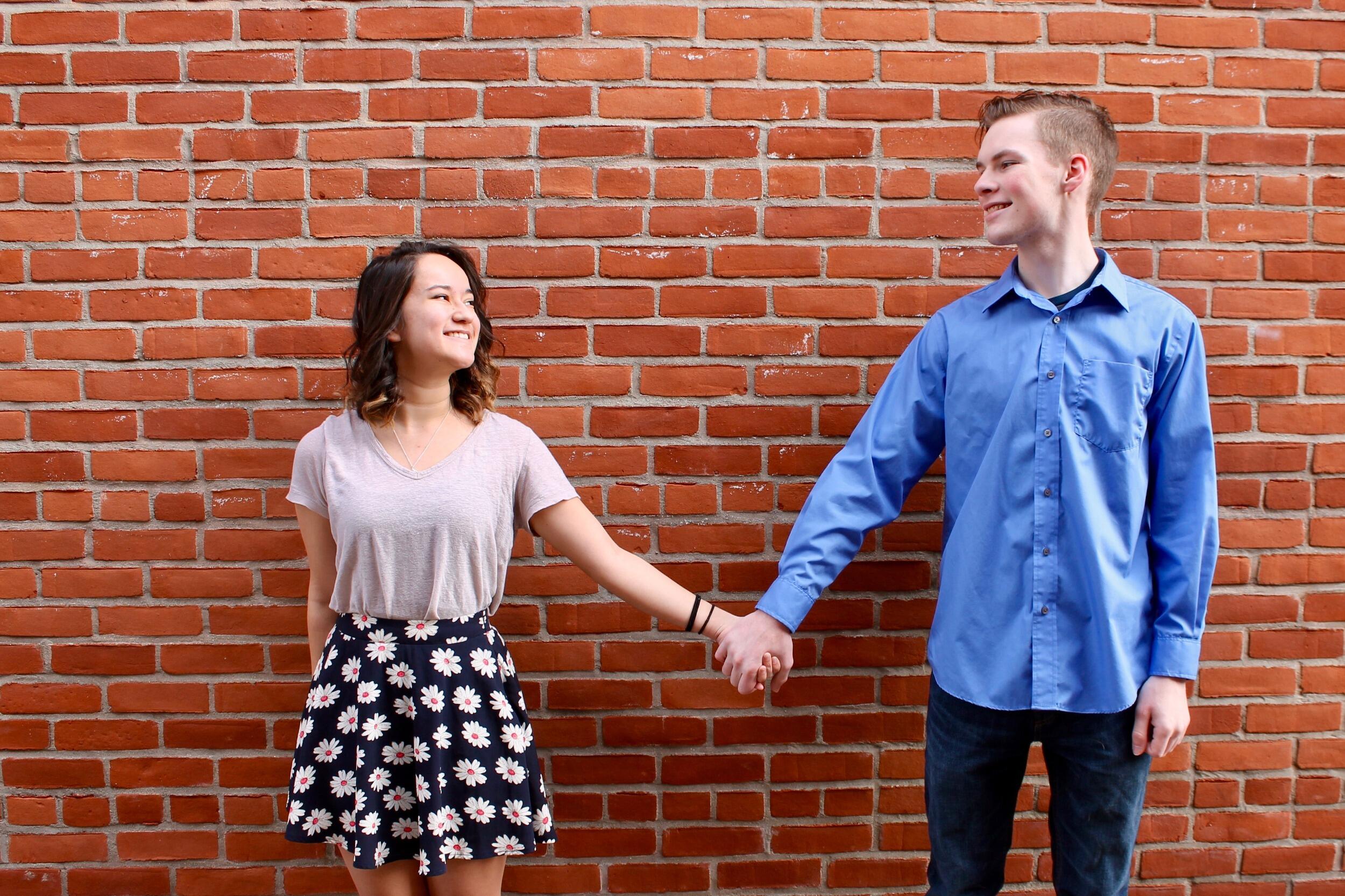 Garrett got his senior pictures done and Amy was adamant about me being in his pictures too :')