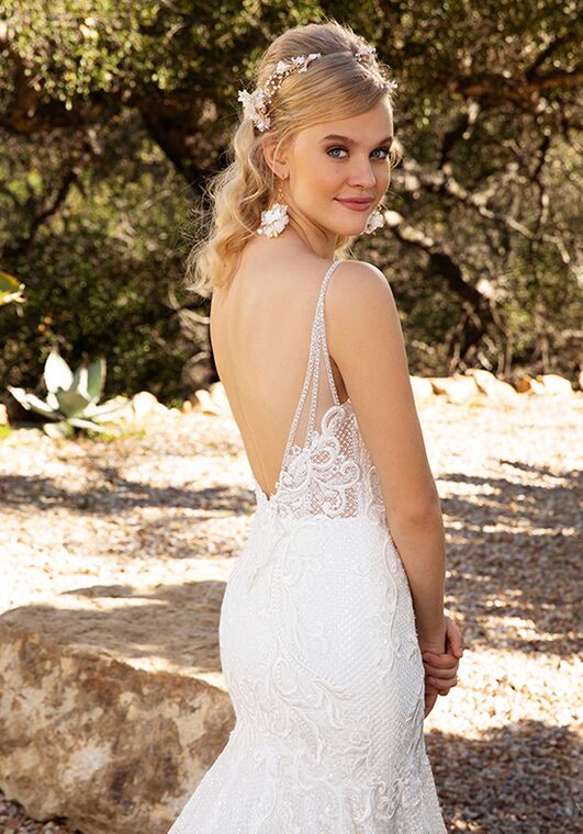 Casablanca Bridal 2380 Julie Mermaid and Trumpet Wedding Dress - 4