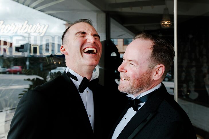 Sam and Paul's wedding in the northern suburbs of Melbourne, Australia, was 21 years in the making and, to celebrate their decades-long romance, the c