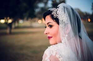 Glamorous Crystal Floral Hairpiece