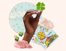 Collage of good luck tokens