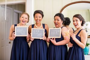 Navy Bridesmaid Dresses